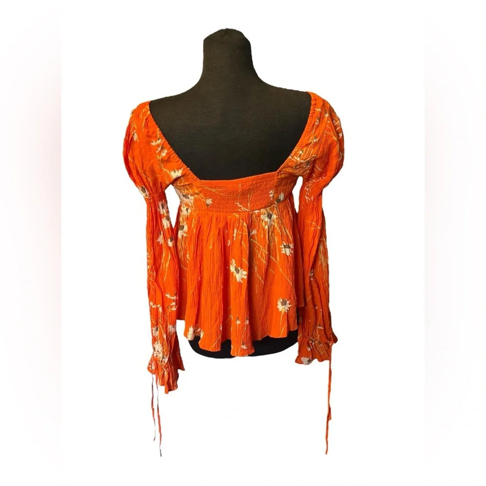 Urban Outfitters UO Allie Tie-Sleeve Blouse -size M - Picture 4 of 7